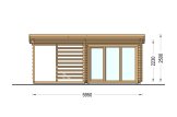 Abri de jardin en bois EVA (34 mm), 6x3 m, 8 m² specification 2