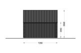 Maison préfabriquée en bois ALINA PV (Isolé RE2020, 44 mm + bardage), 46 m² specification 4