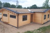 Chalet en bois habitable BERTA (Isolé RE2020, 44+44 mm), 72 m² avec terrasse + 20 m² garage customer 3