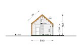 Chalet en bois en kit MILANA (Isolé, 34 mm + bardage), 41 m² specification 7