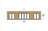 Petite maison en bois PREMIUM (34 mm + bardage), 10.5x4.5 m, 47 m² specification 2