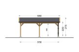 Carport en bois CLASSIC, 5x5.7 m specification 5