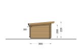 Abri de jardin en bois MALTA (34 mm), 3x3 m, 9 m² specification 3