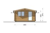 Abri de jardin en bois DREUX (44 mm), 4x3 m, 12 m² specification 2