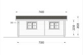 Chalet en bois habitable ARGO M-N S (44+44 mm), 5x9 m, 35 m² specification 3