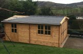 Garage en bois (44 mm), 4x6 m, 24 m² customer 1