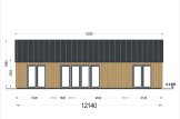 Chalet en bois ADALINE (44 mm + bardage), 50 m² specification 2