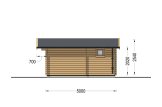 Abri de jardin en bois NINA (44 mm), 5x5 m, 25 m² specification 5