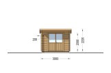 Abri de jardin en bois MALTA (34 mm), 3x3 m, 9 m² specification 2