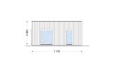 Maison préfabriquée en bois KAYA 3 PV S (44 mm + bardage), 70 m² specification 3