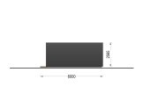 Abri de jardin en bois BRETA S (44 mm), 3x6 m, 18 m² specification 5
