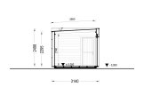 Abri de jardin en bois AMARA avec atelier (34 mm + bardage), 6x3 m, 15 m² specification 5