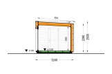 Abri de jardin en bois INES (Isolé RE2020, 34 mm + bardage), 6x3 m, 18 m² specification 6