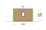Studio de jardin PREMIUM S (Isolé RE2020, 34 mm + bardage), 6x4 m, 24 m² specification 5