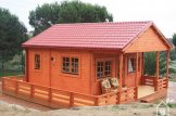 Chalet en bois avec mezzanine ANGERS (44 mm), 36 m² + 19 m² terrasse customer 3
