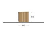 Sauna d'extérieur OKO (34 mm + bardage), 2.3x2.3 m, 4.1 m² specification 3