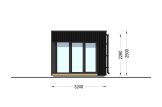 Abri de jardin en bois INES (Isolé RE2020, 34 mm + bardage), 6x3 m, 18 m² specification 5