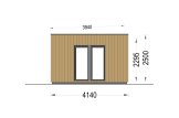 Studio de jardin PREMIUM (Isolé, 34 mm + bardage), 7x4 m, 28 m² specification 3