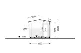 Abri de jardin en bois ELEONORA (34 mm), 6.6x3 m, 18 m² specification 6