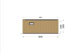 Studio de jardin PREMIUM (Isolé RE2020, 34 mm + bardage), 6.5x4.5 m, 30 m² specification 4