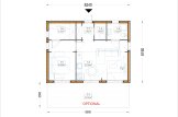 Chalet en bois habitable ANGELA S (Isolé RE2020, 44 mm + bardage), 50 m² specification 1