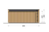 Bureau de jardin PREMIUM (34 mm + bardage), 5.95x3 m, 16 m² specification 4