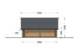 Garage en bois TEXAS (44 mm), 6x6 m, 36 m² specification 5