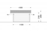 Abri de jardin en bois MARTA S (Isolé, 44+44 mm), 5x4 m, 20 m² specification 5