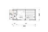 Sauna d'extérieur SERENE (34 mm + bardage), 5.3x2.5 m, 5 m² specification 1