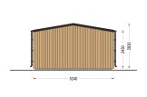 Abri de jardin en bois PIA PLUS (Isolé RE2020, 34 mm + bardage), 5x3 m, 12 m² specification 4