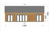 Chalet en bois ADALINE S (44 mm), 45 m² specification 2