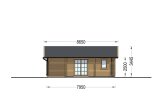 Chalet en bois ADELE S (Isolé, 44+44 mm), 60 m² specification 3
