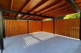 Carport en bois double LUNA DUO F, 6x6 m, avec mur en forme de L customer 2