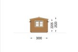 Abri de jardin en bois OAK S (66 mm), 6x3 m, 18 m² specification 5