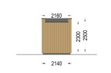 Bureau de jardin PREMIUM (34 mm + bardage), 2x2 m, 4 m² specification 4