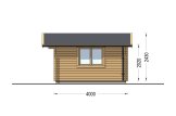 Abri de jardin en bois DREUX (34 mm), 4x4 m, 16 m² specification 5