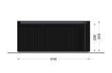 Abri de jardin en bois INES (Isolé RE2020, 34 mm + bardage), 6x3 m, 18 m² specification 4