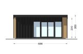 Abri de jardin en bois EVELIN PLUS (Isolé, 34 mm + bardage), 6x3 m, 15 m² specification 2
