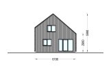 Chalet en bois habitable SELIA RV (Isolé RE2020, 44 mm + bardage), 44 m² specification 3