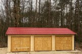 Garage en bois triple TRIO (44 mm), 9x6 m, 54 m² customer 1