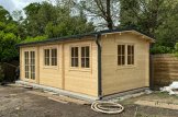 Abri de jardin en bois NORA (Isolé, 44+44 mm), 7x3.5 m, 24 m² customer 3