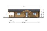 Chalet en bois habitable avec terrasse DONNA S (Isolé RE2020, 44+44 mm), 63 m² + 11.5 m² specification 5
