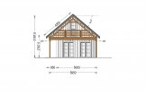 Chalet en bois avec terasse AURA S (66 mm + bardage), 100 m² + 35 m² specification 6