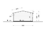 Abri de jardin en bois WISSOUS (44 mm), 5x3 m, 15 m² specification 6