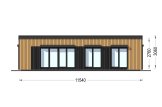Chalet en bois habitable CARLA RV (Isolé RE2020, 44 mm + bardage), 60 m² specification 2