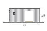Abri de jardin en bois INES PLUS avec terrasse en L (34 mm + bardage), 6x6 m, 36 m² specification 3