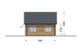 Chalet en bois en kit KARINA (34 mm + bardage), 46 m² specification 6