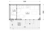 Abri de jardin en bois ARTUR PLUS (34 mm + bardage), 6x3 m, 15 m² specification 1