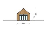 Chalet en bois en kit MILANA (Isolé, 34 mm + bardage), 41 m² specification 3