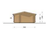 Abri de jardin en bois NINA (34 mm), 5x5 m, 25 m² specification 4